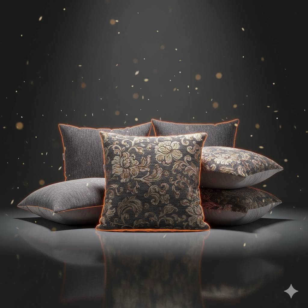 Cazimo Jacquard Soft Velvet Floral Cushion Covers Cazimo Jacquard Soft Velvet Floral Cushion Covers